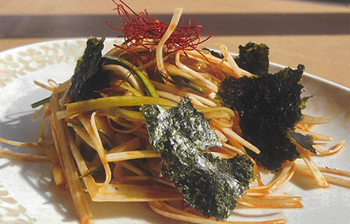 アサリとザーサイのピリ辛あえ