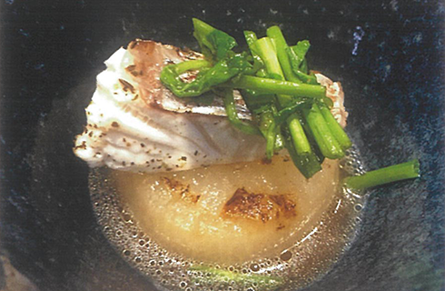 焼きダイコン タイのスープで