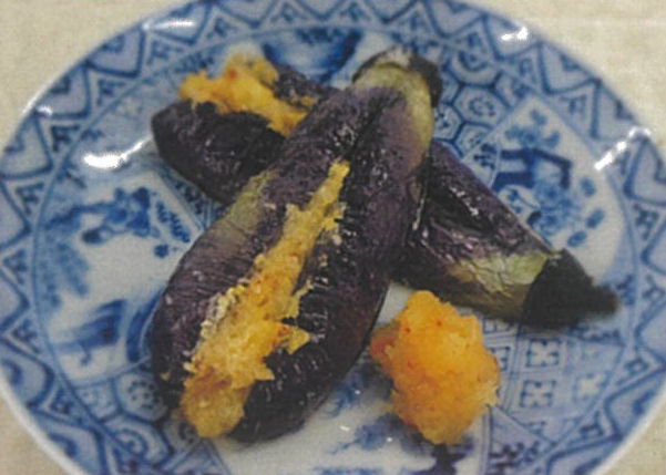 ナスの挟み揚げ