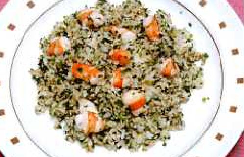 グリーンチャーハンといろいろ野菜の甘酢漬け