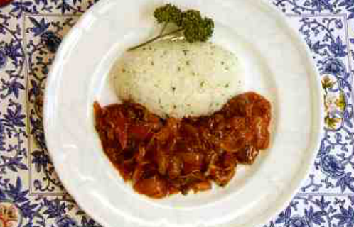 ハヤシライスと野菜の洋風塩漬け