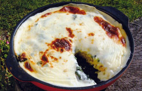 かんたんドリアとハクサイのフルーツサラダ