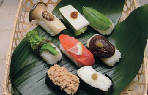 春の野菜ずしとタケノコとアサリの煮物