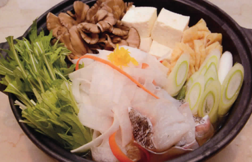 たっぷりダイコンの寄せ鍋と米粉のイタリアンチヂミ