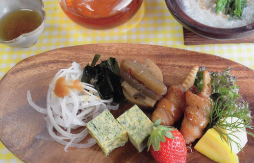 フキとレンコンのきんぴらとたけのこ酢豚