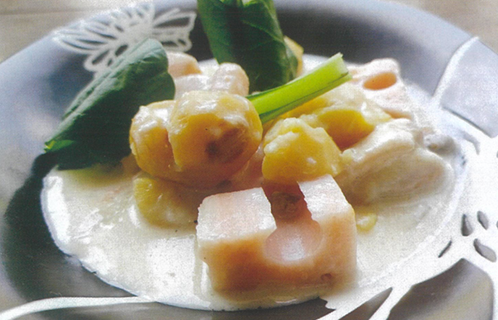 栗ぃむシチューと炊飯器で栗のバターライス